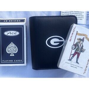 Vintage 1990s Green Bay Packers Pro Shop Playing Card Gift Set NOS Complete
